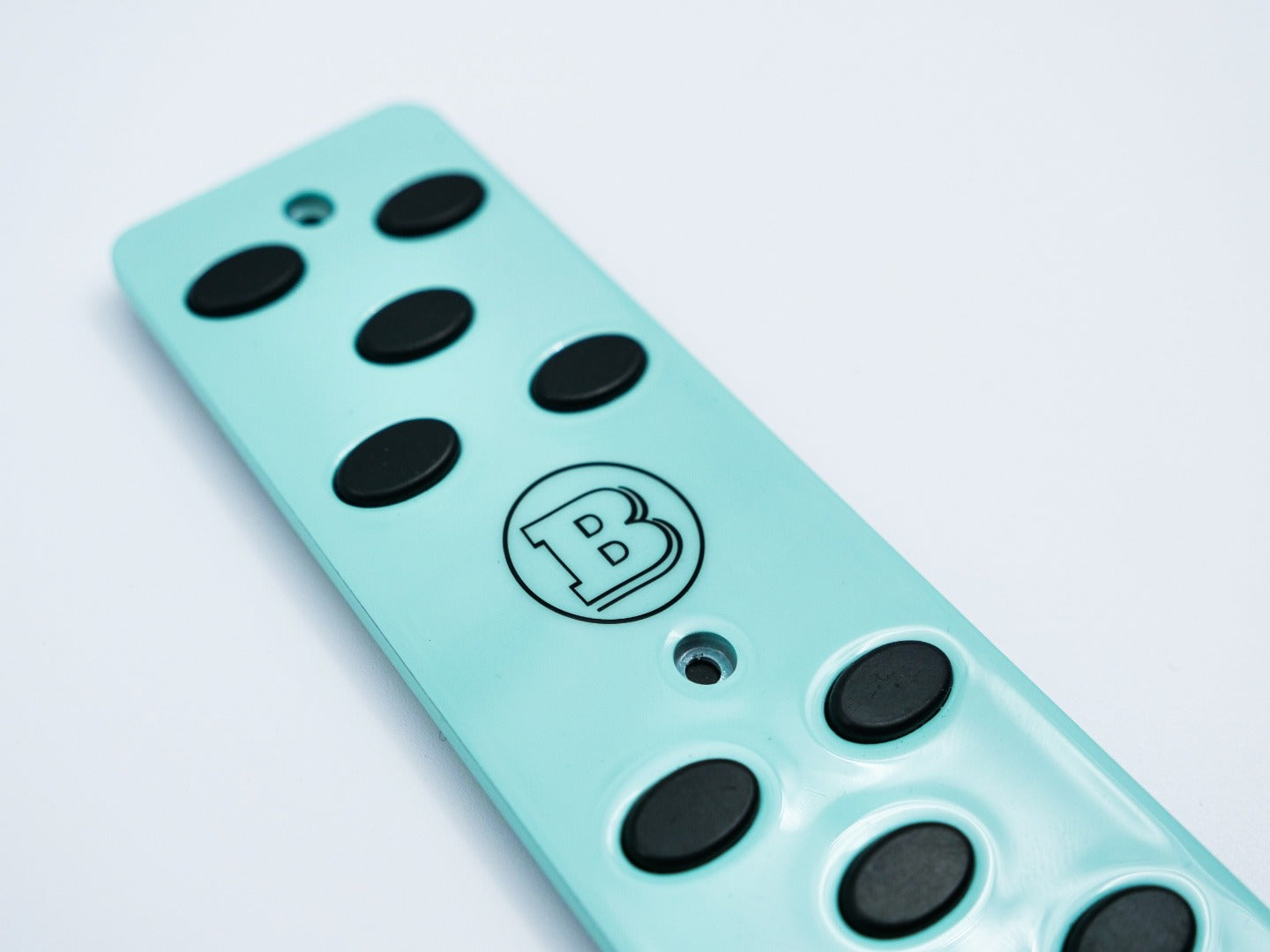 Aluminum Tiffany Blue Brabus Rocket G900 Pedal Kit for Mercedes-Benz W463A W464 G-Class from Tuning Shop, featuring premium aluminum alloy and rubber.