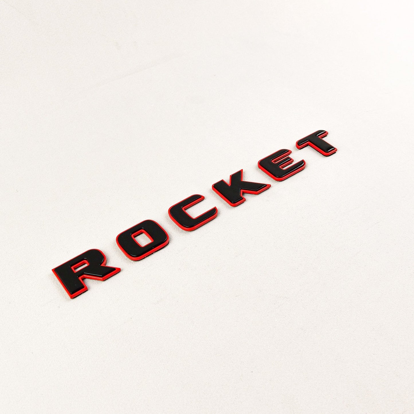 Metal Brabus ROCKET RED + BLACK emblem badge for Mercedes-Benz G-Class W463A W464