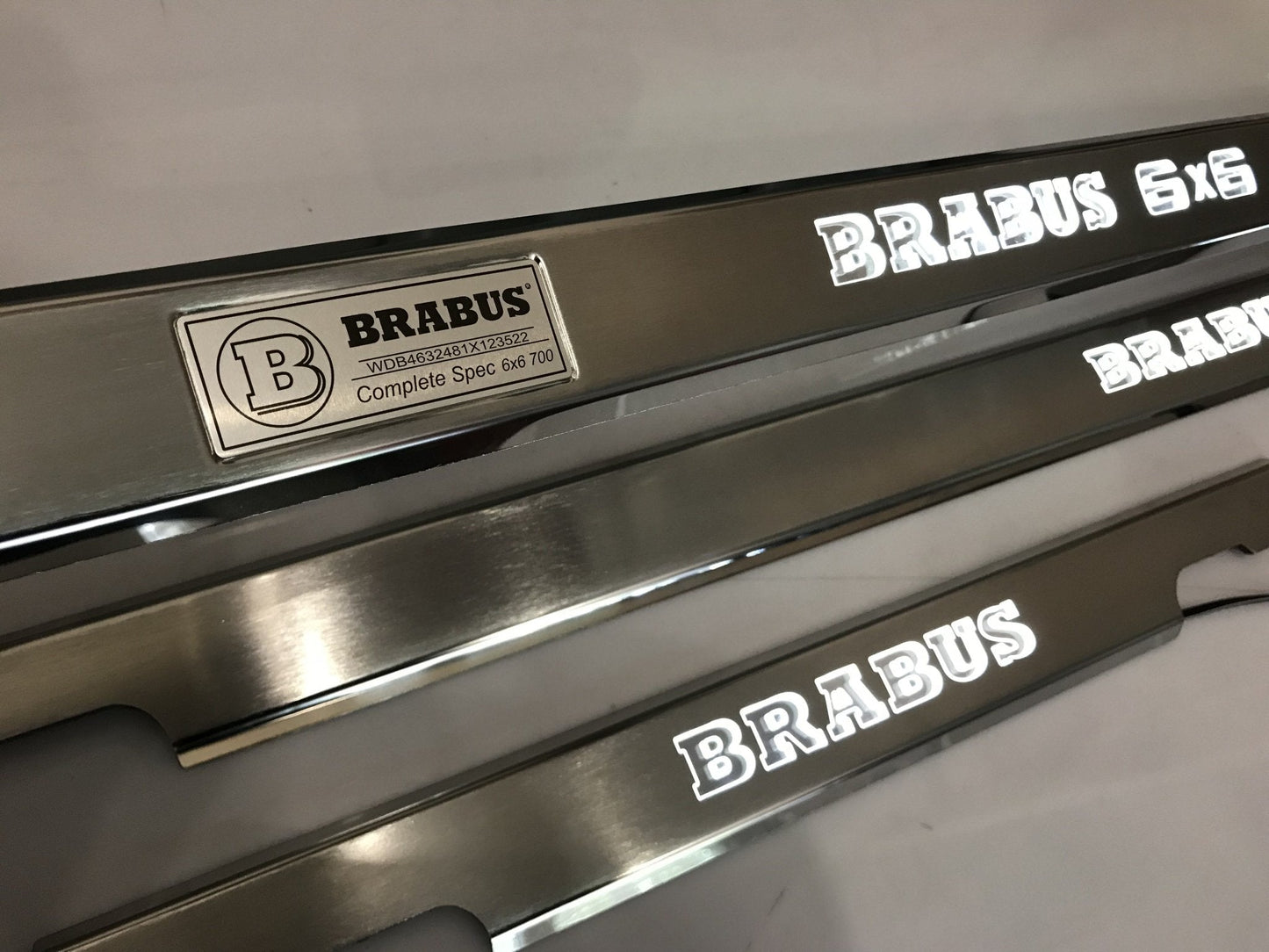 Brabus 6x6 LED Illuminated Door Sills 4 or 5 pcs for Mercedes-Benz G-Class W463