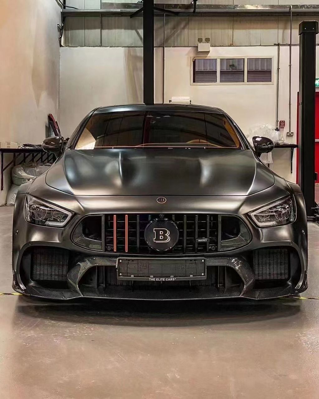 BRABUS 900 Rocket edition body kit with carbon fiber for Mercedes-Benz GT 4 door Coupe