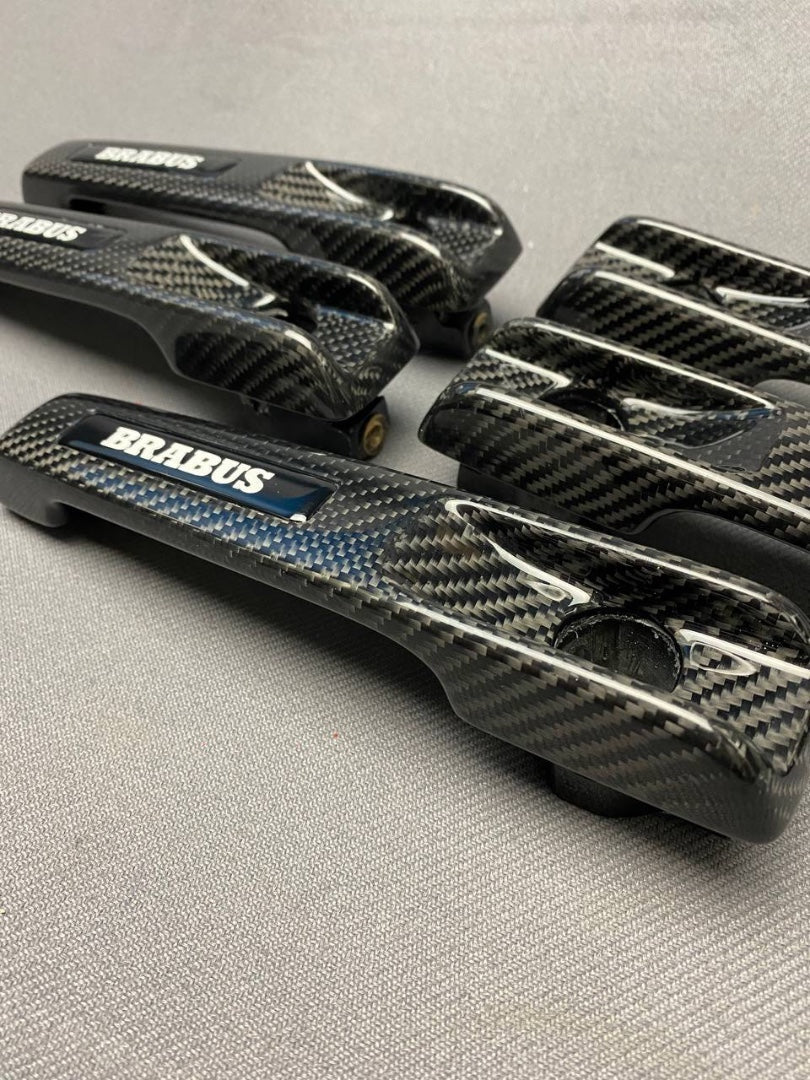 Carbon fiber BRABUS door handles complete for Mercedes-Benz W463A W464 G-Class