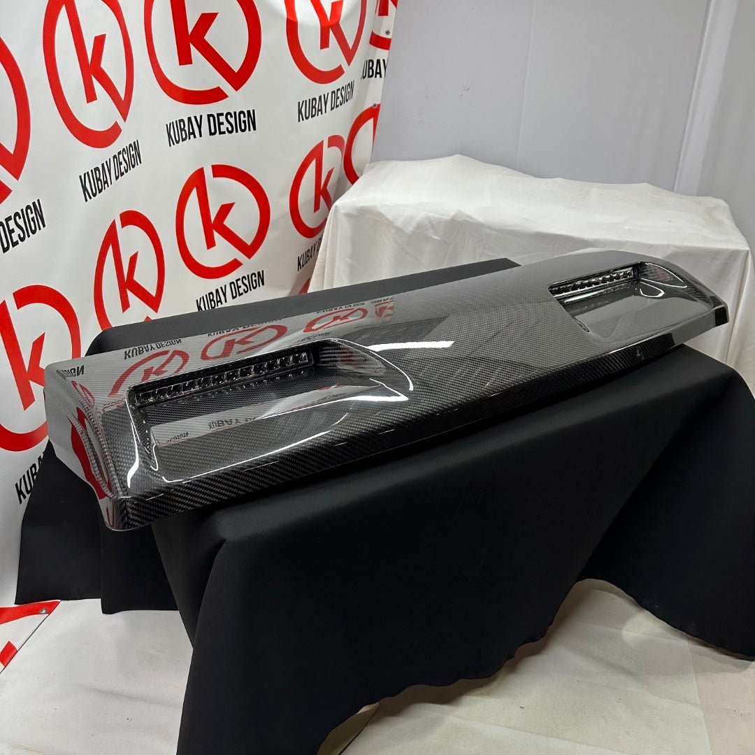 Carbon fiber front roof spoiler with LEDs W463A 4x4 style for Mercedes-Benz W463 4x4