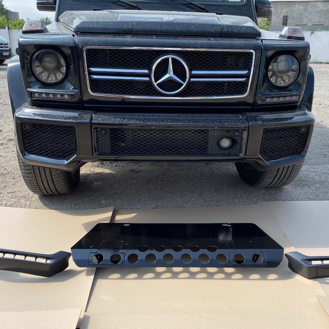 Front skid plate Stainless steel BLACK for Mercedes-Benz W463 G-Class