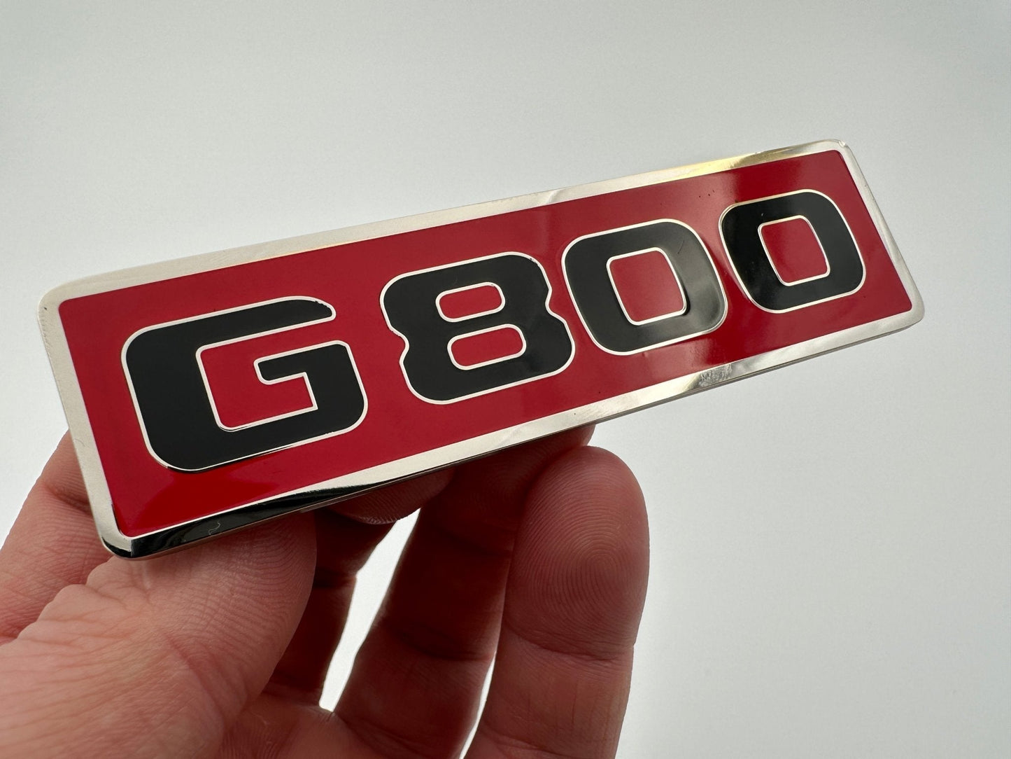 G800 Front Grille Red Logo Badge Emblem for Mercedes Benz G-Wagon G-Class W463