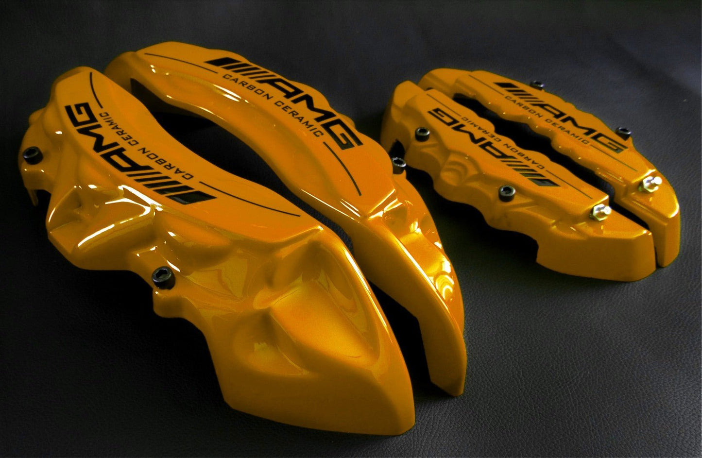 Gold disc AMG Caliper Covers Carbon Ceramic Sign 4 pcs Set for Mercedes-Benz G-Wagon W463