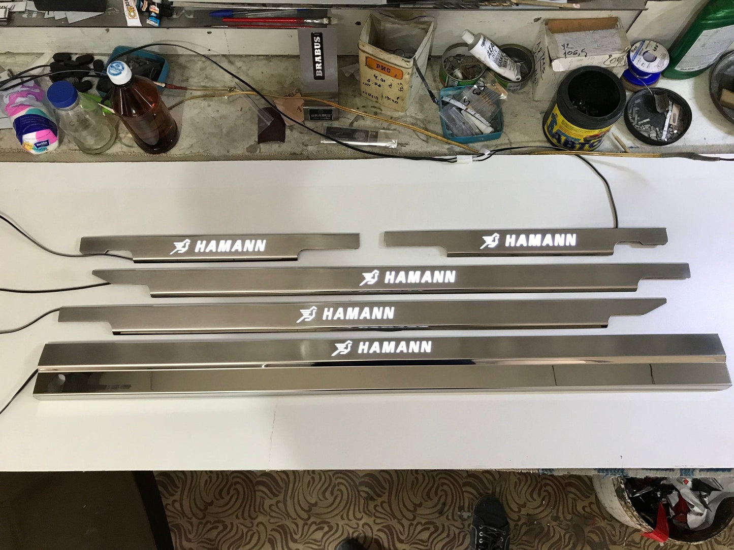 Hamann LED Illuminated Door Sills 4 or 5 pcs for Mercedes-Benz G-Class W463