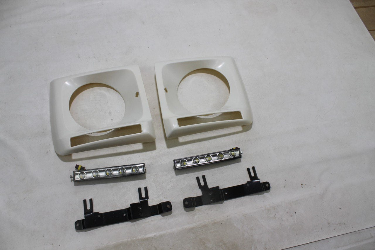 Headlight covers with LED DRL for Mercedes W463 1979-2018