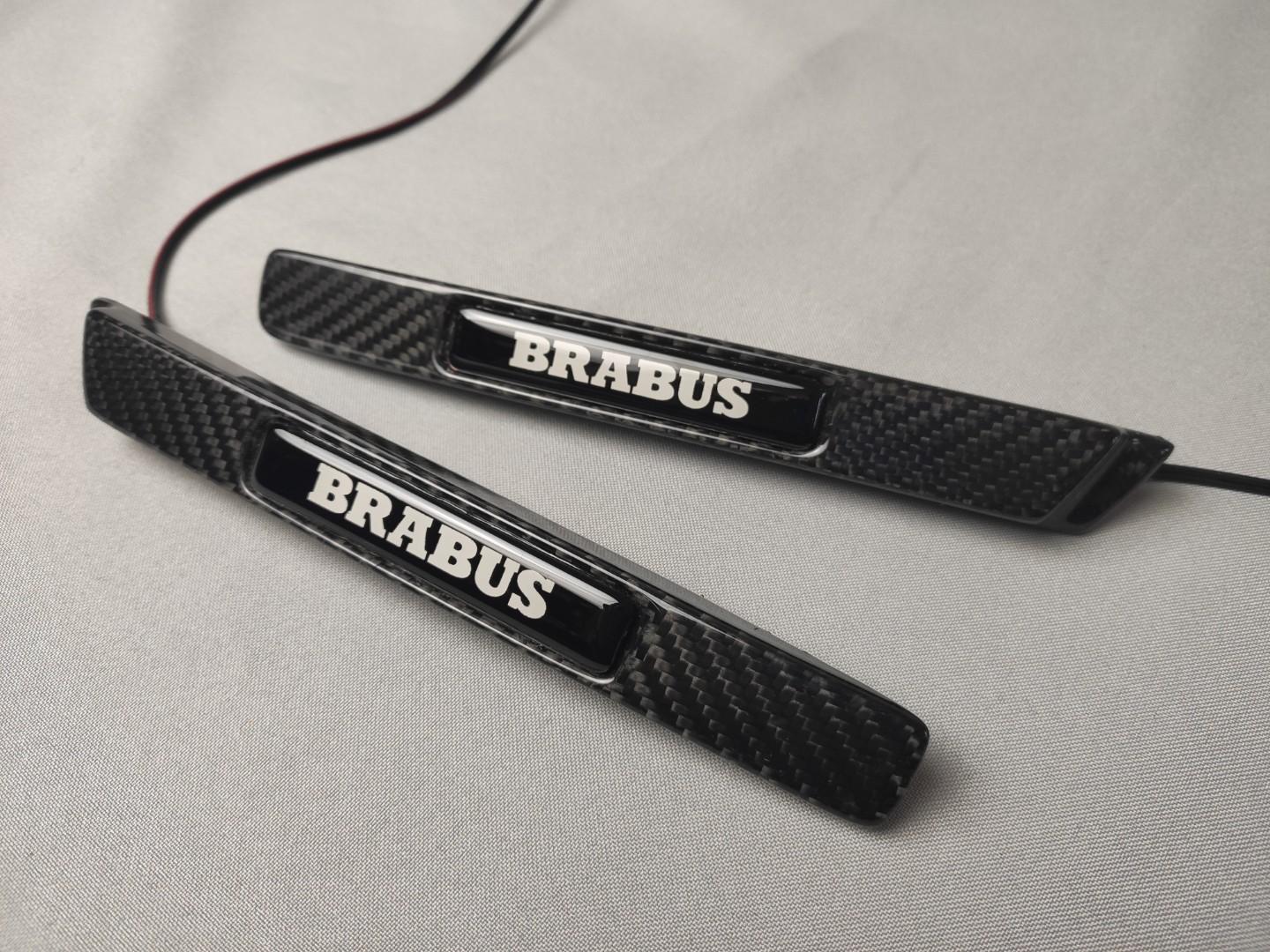 Mercedes-Benz G-Class W463 Led Illuminated Fenders Side Carbon Insertions 2pcs Set for Brabus Widestar