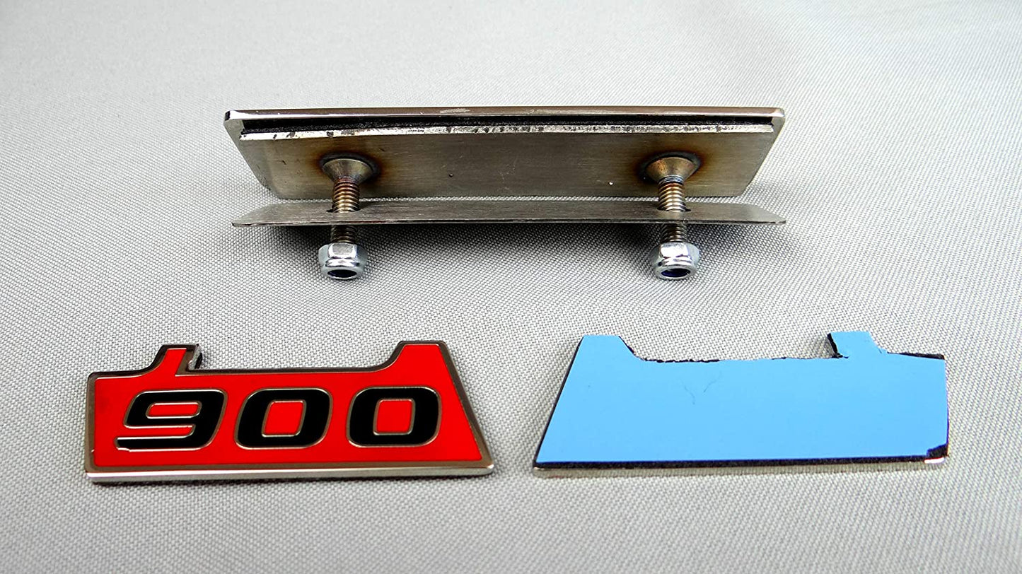 Mercedes-Benz G900 G-Wagon G-Class W463 Brabus Style Red Body Emblem Sticker Badge Letters Logo Set 3 pcs Steel G63 G55 G500
