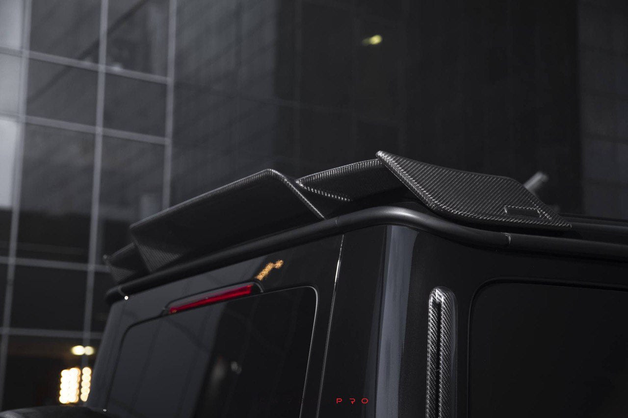 Mercedes-Benz W463A G-Class Rear Roof Carbon Spoiler with Badges