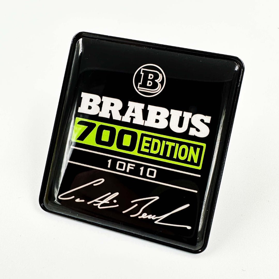 Metal Brabus 700 edition 1 of 10 Green seats emblem badge logo set for Mercedes-Benz W463A G-Class
