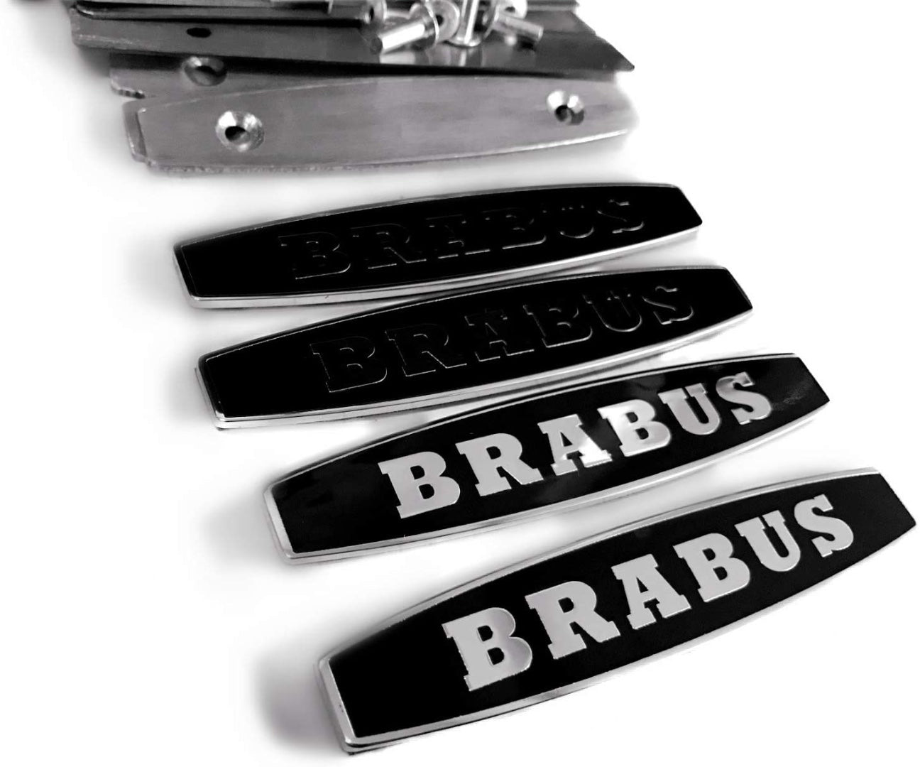 Metal floor mats Brabus carpet emblem badge for Mercedes-Benz W463 G-Class set 4 pcs