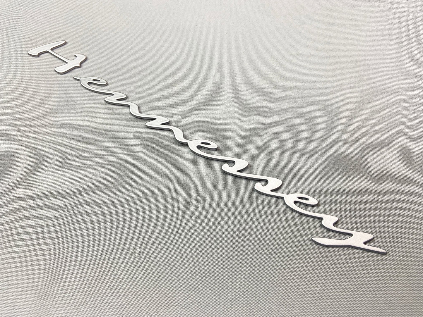 Metal Hennessey badge silver gloss emblem refurbished for car trunk