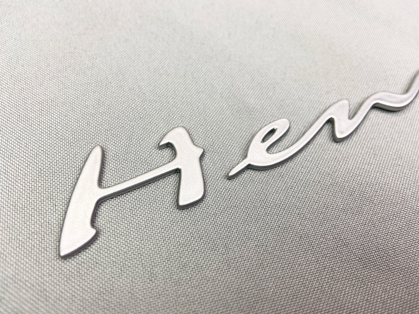 Metal Hennessey badge silver gloss emblem refurbished for car trunk