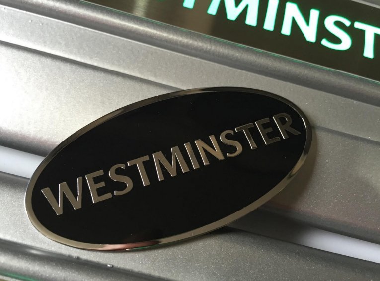 Range Rover Westminster logo badge