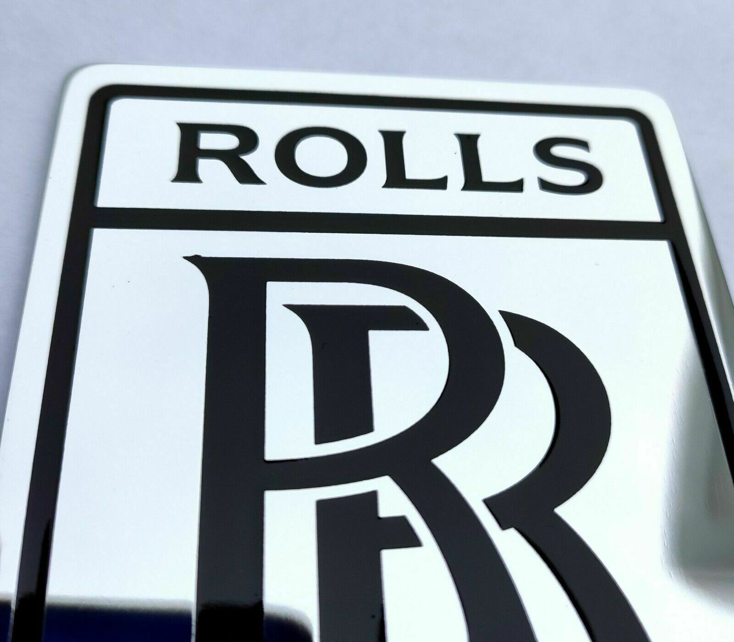 Rolls Royce Ghost Phantom Emblem Badge Chrome Gloss Metal Hood Trunk Big Sign