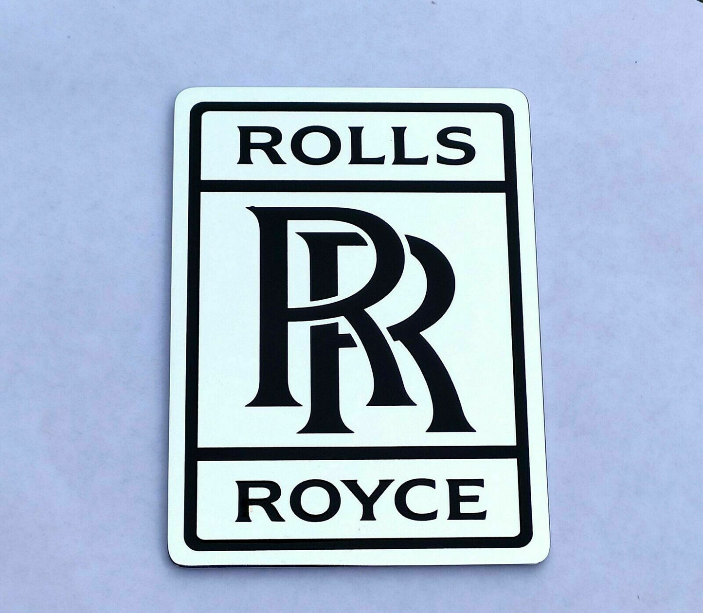 RR Rolls Royce Ornament Chrome Steel Badge Emblem different sizes
