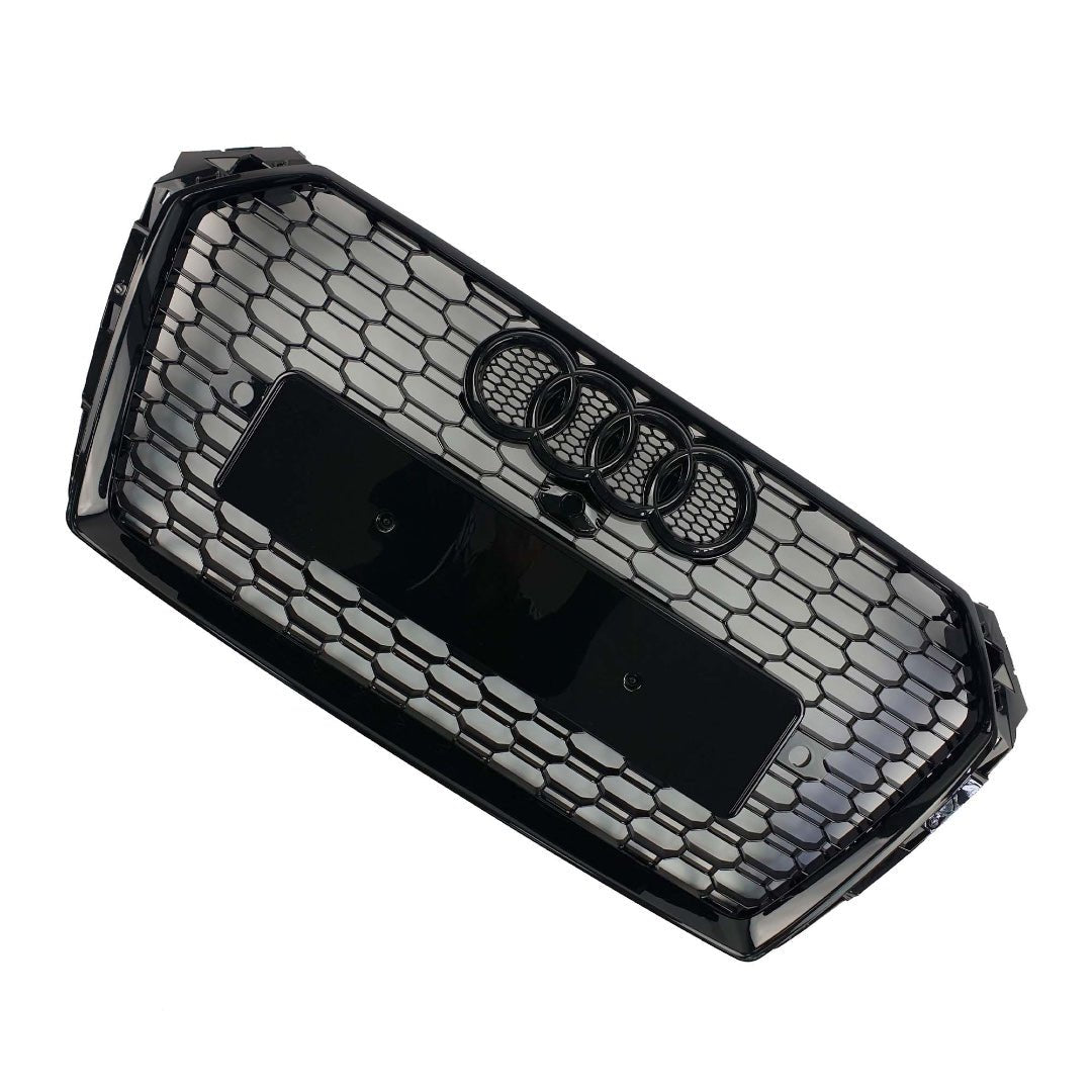 RS4 BLACK quattro front bumper radiator grille for Audi A4 S4 B9 2015-2019