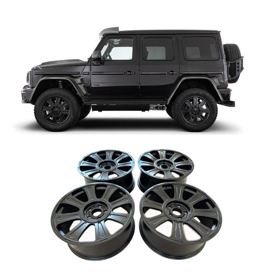 22R Black Brabus Monoblock HD Wheels (Rims) for Mercedes G-Wagon W463 W463A 4x4 6x6