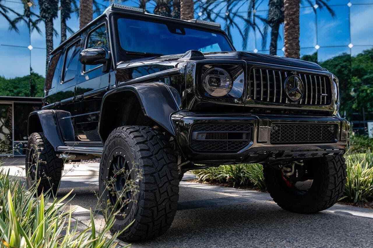 4x4 Squared Carbon Fender Flares Set for Mercedes W463A G Wagon 2018+.