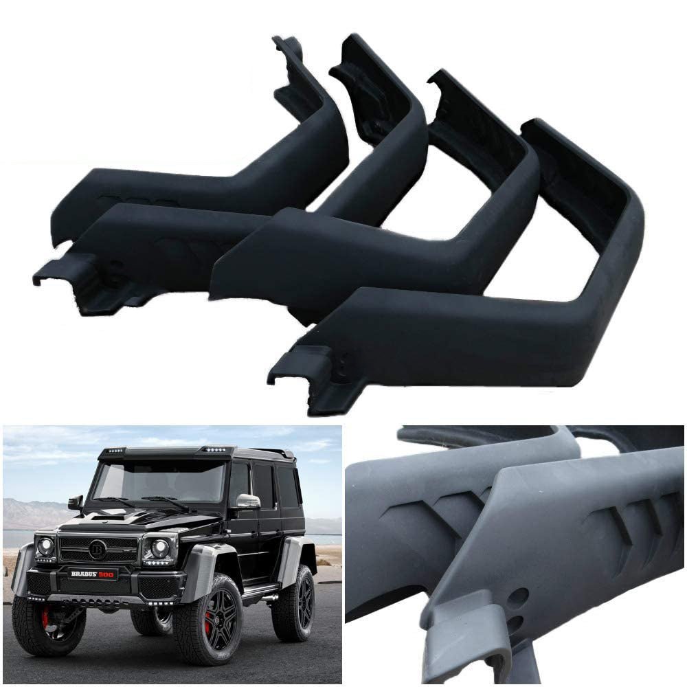 4x4 Squared Tuning Shop fiberglass fender flares with exclusive LEDs for Mercedes W463 G Wagon.