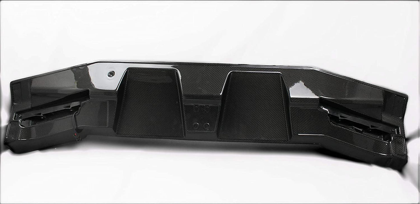 6x6 4x4 Squared Brabus Front Roof Carbon Spoiler with LEDs for Mercedes W463 G Wagon from Tuning Shop, made of genuine carbon fiber with a grey gloss UV-resistant coating.