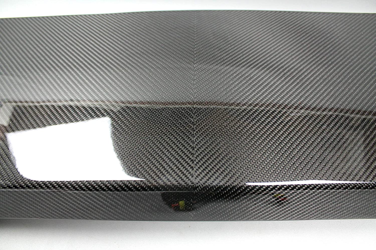 6x6 4x4 Squared Brabus Front Roof Carbon Spoiler with LEDs for Mercedes W463 G Wagon from Tuning Shop, made of genuine carbon fiber with a grey gloss UV-resistant coating.