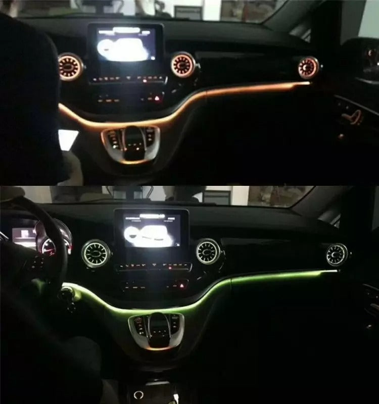 Air Vent Ambient LED Light Deflectors Brabus for Mercedes G-Class W463A W464 G63 AMG from Tuning Shop, designed for the 2018+ Facelift models.