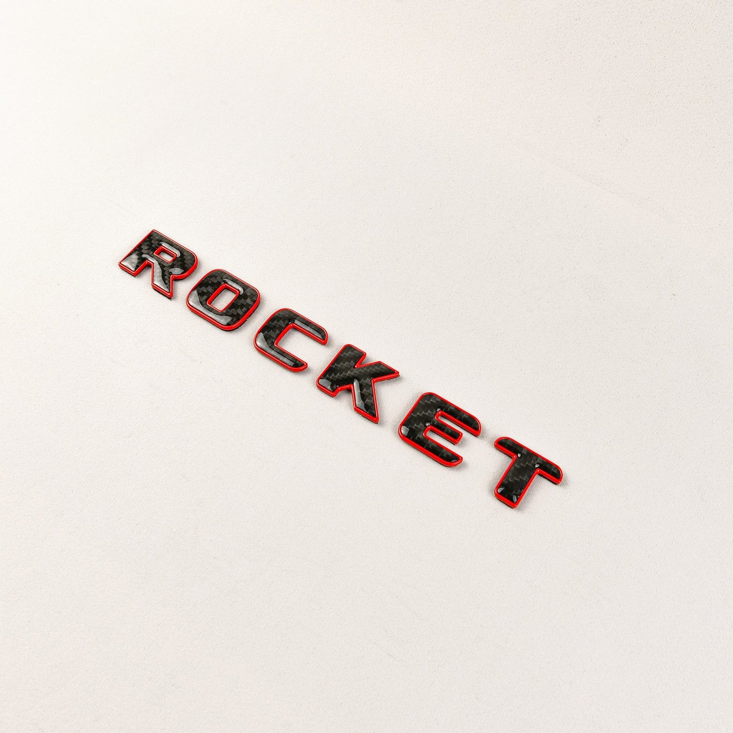 Carbon Brabus ROCKET RED + BLACK emblem badge for Mercedes-Benz G-Class W463A W464