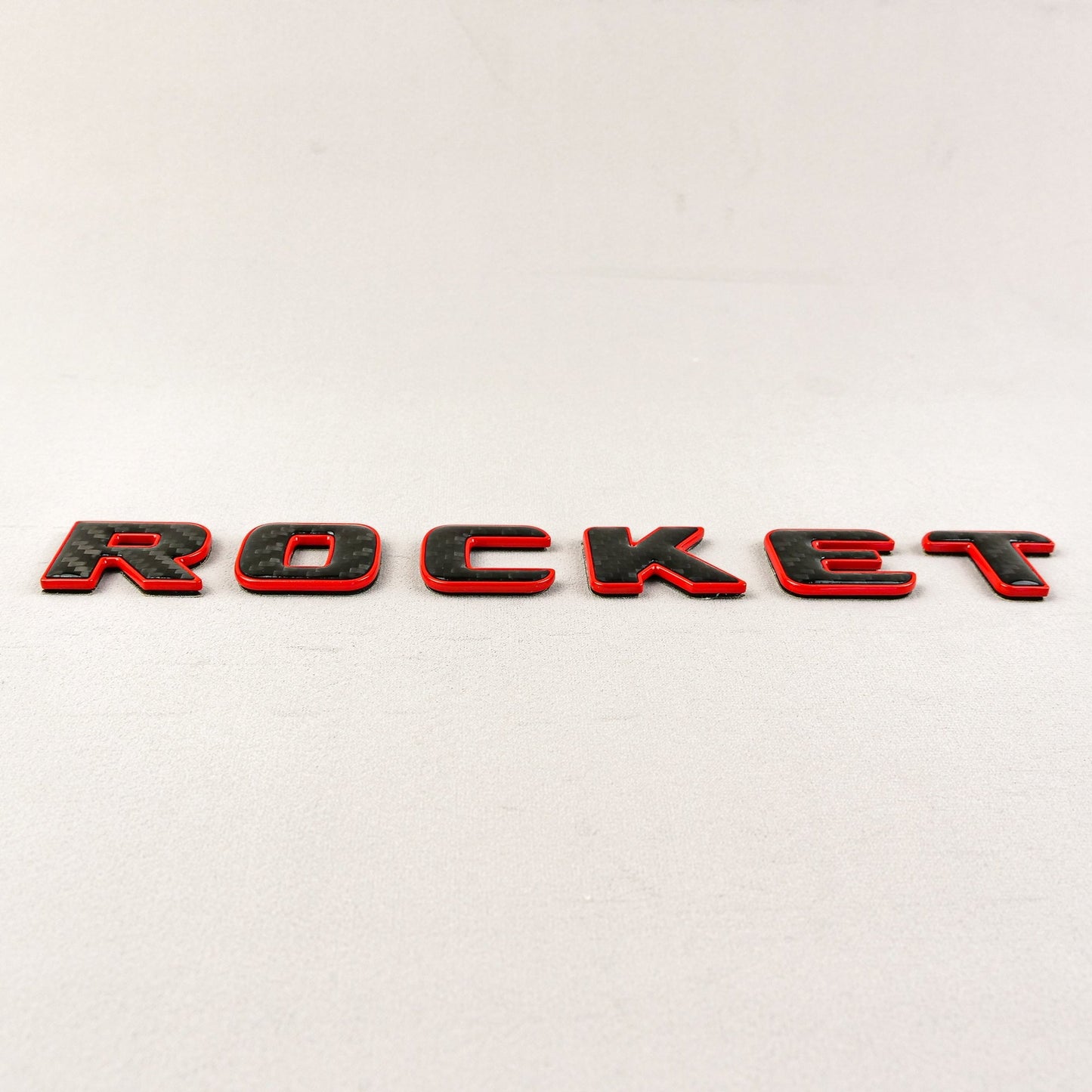 Carbon Brabus ROCKET RED + BLACK emblem badge for Mercedes-Benz G-Class W463A W464