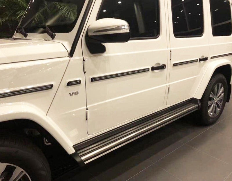 Chrome side steps running boards for Mercedes-Benz W463A W464 G-Class