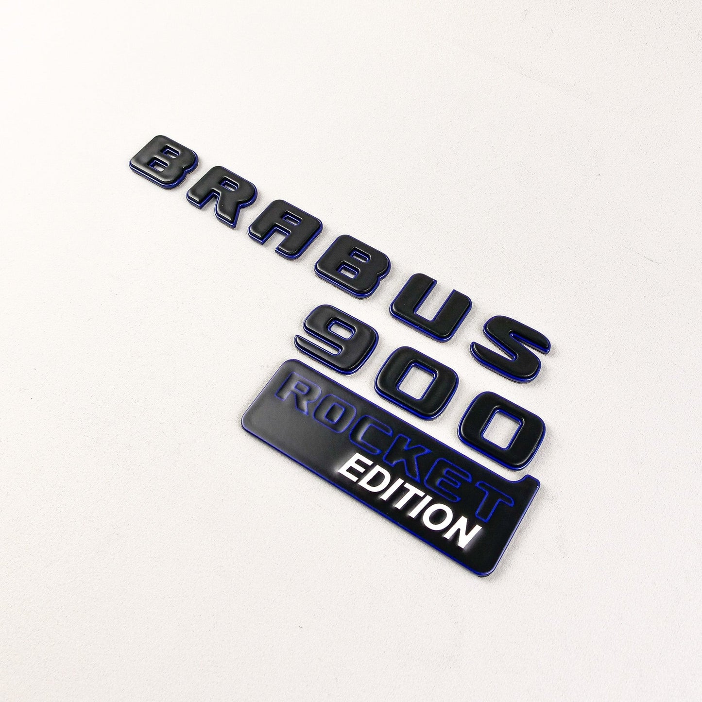 Metal Brabus 900 ROCKET edition blue emblems badges set for Mercedes-Benz G-Class W463A