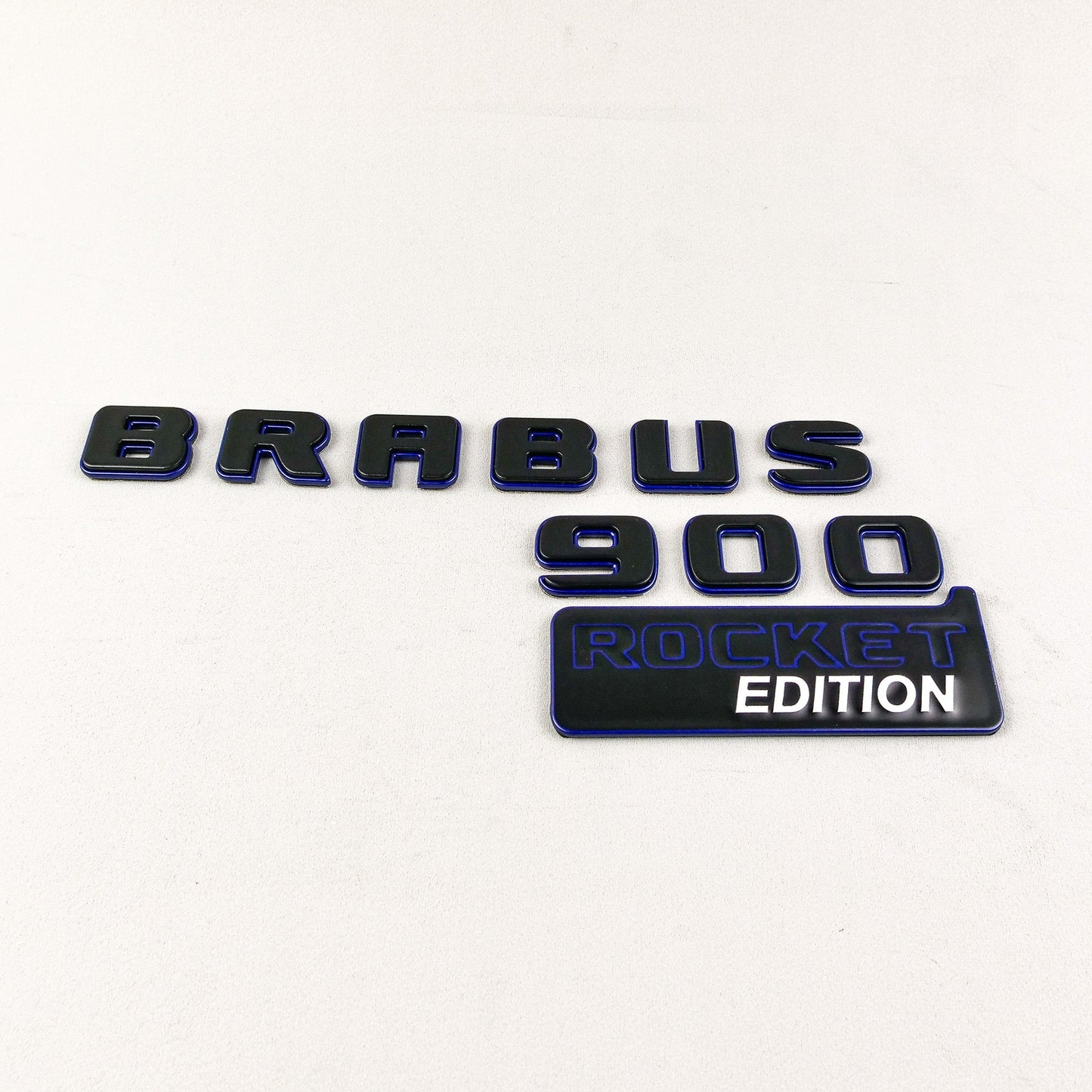 Metal Brabus 900 ROCKET edition blue emblems badges set for Mercedes-Benz G-Class W463A