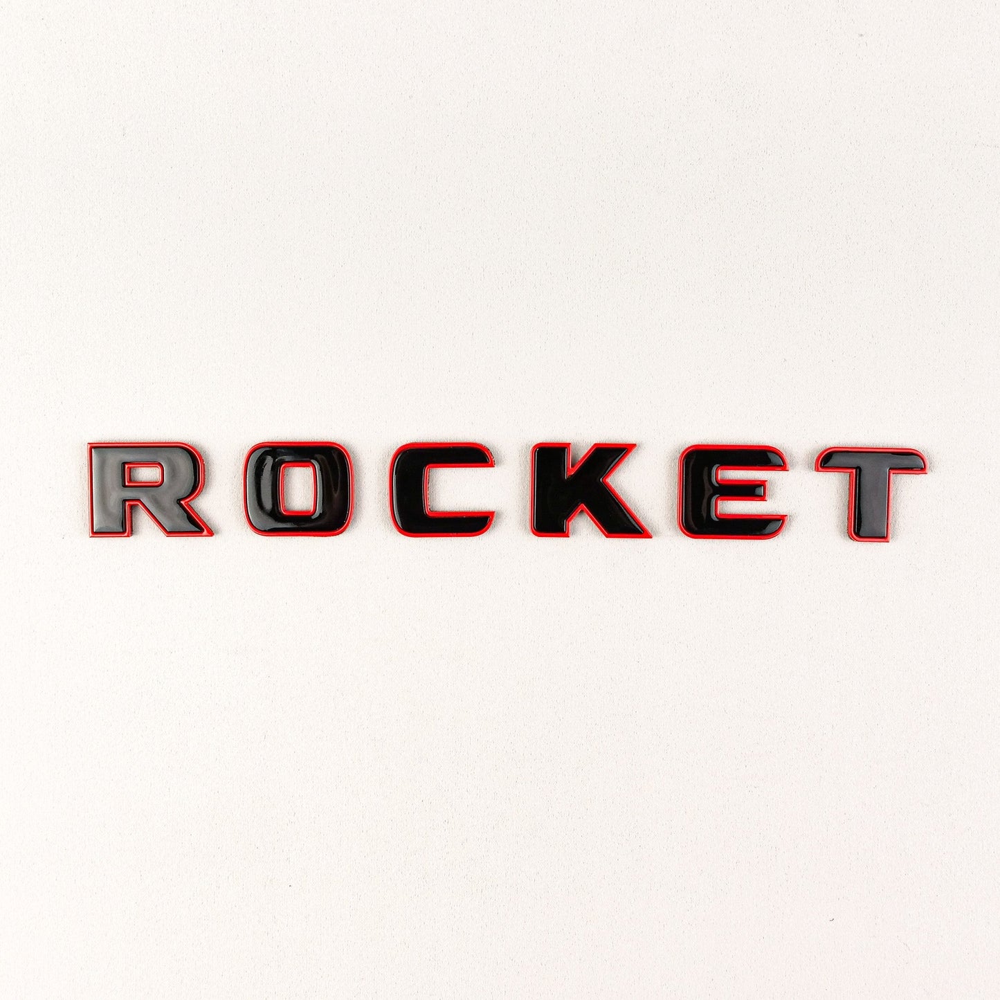 Metal Brabus ROCKET RED + BLACK emblem badge for Mercedes-Benz G-Class W463A W464