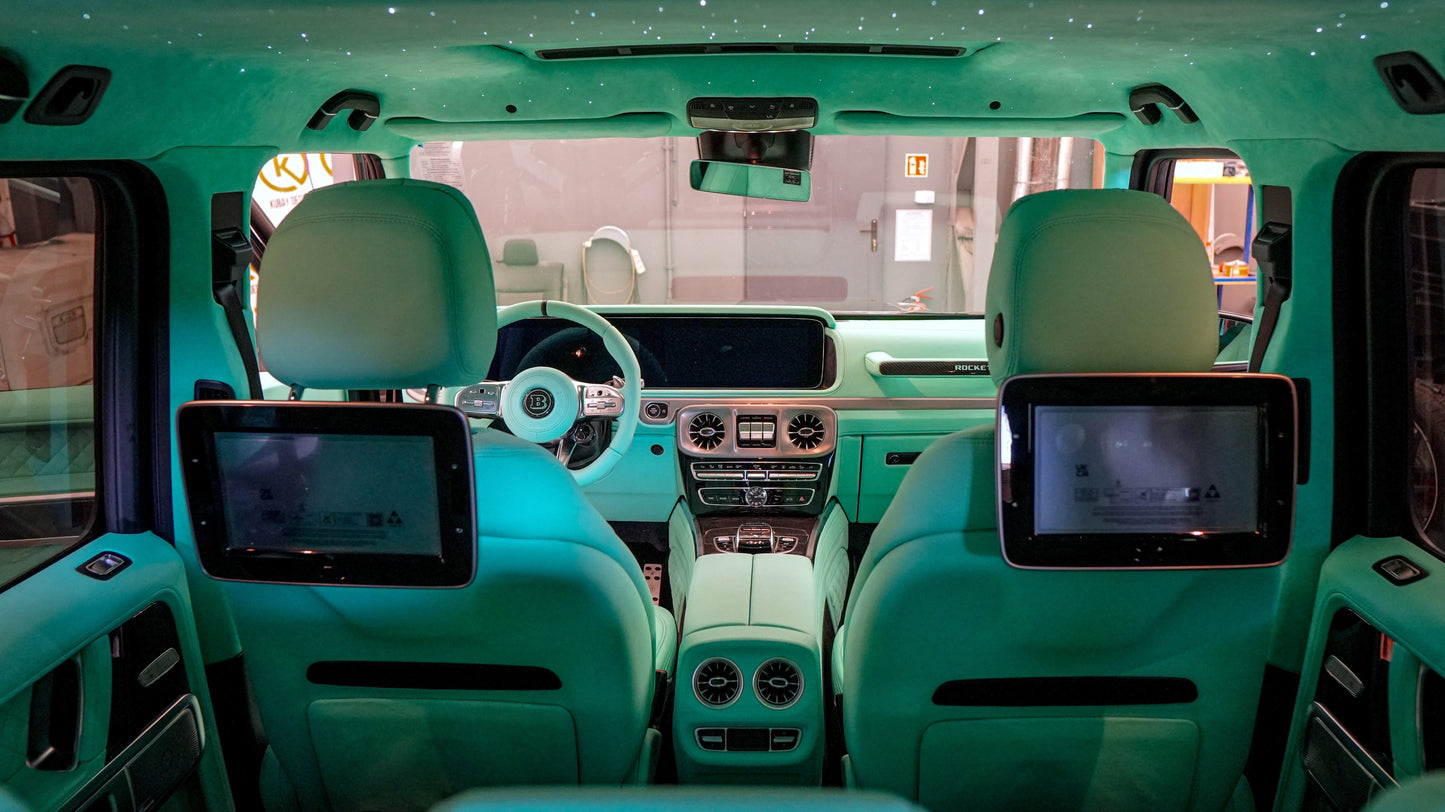 Tiffany blue interior upholstery trim remanufacture Mercedes Benz W463A G-Class G-Wagon