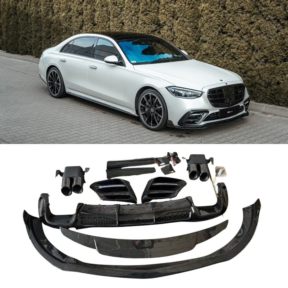 ABS Plastic Brabus Exterior Bodykit for Mercedes-Benz S-Class W223 AMG from Tuning Shop, high-quality ABS plastic construction for a premium finish.