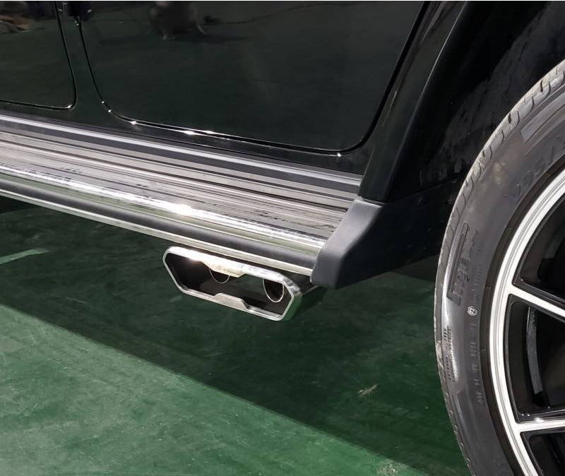Akrapovic Full Exhaust System for Mercedes-Benz G63 AMG G500 BRABUS W463A W464 2018-2022 from Tuning Shop, made of premium stainless steel.