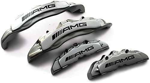 AMG Grey Disc Caliper Covers 4 pcs Set for Mercedes-Benz G-Wagon W463 from Tuning Shop, made of fiberglass reinforced plastic.