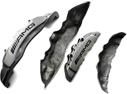 AMG Grey Disc Caliper Covers 4 pcs Set for Mercedes-Benz G-Wagon W463 from Tuning Shop, made of fiberglass reinforced plastic.