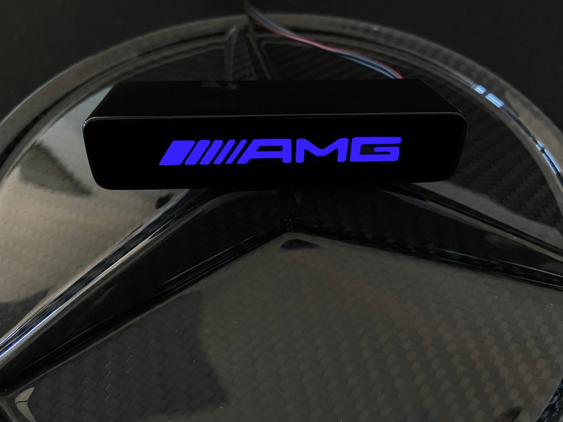 AMG style Front Grille Blue LED Illuminated Logo Badge Emblem for Mercedes Benz G-Wagon G-Class W463 W463A W464