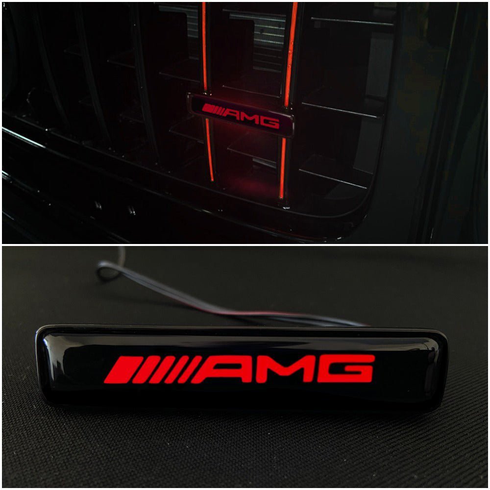 AMG style Front Grille red LED Illuminated Logo Badge Emblem for Mercedes Benz G-Wagon G-Class W463 W463A W464