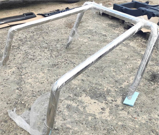 Back upper arch of polished stainless steel for Mercedes-Benz W463 6x6 G-Class from Tuning Shop, offering durable and sleek styling.