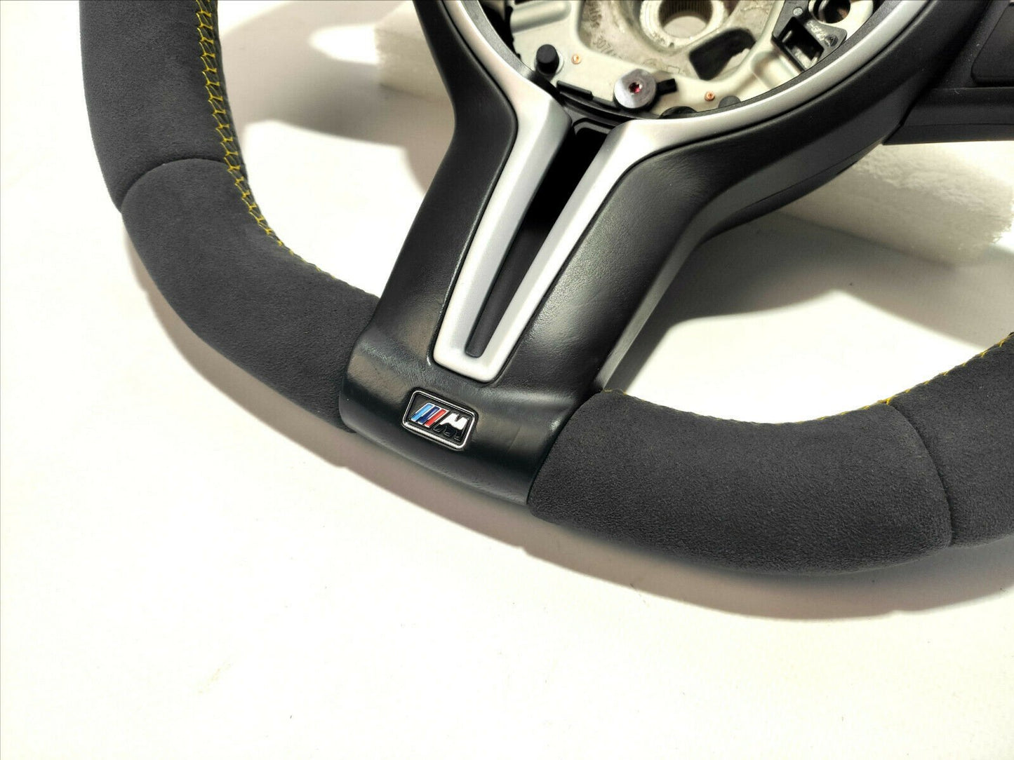 BMW F15 F30 M Style Steering Wheel Alcantara Flat Bottom with LEDs