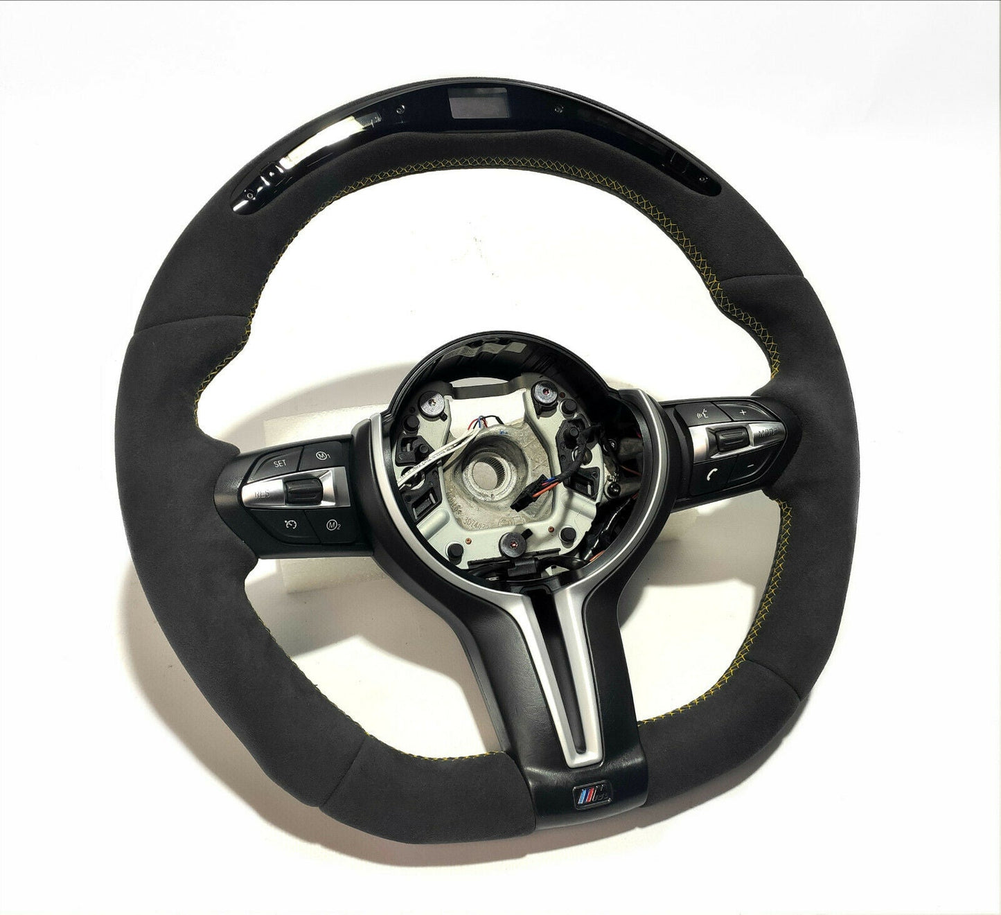 BMW F15 F30 M Style Steering Wheel Alcantara Flat Bottom with LEDs