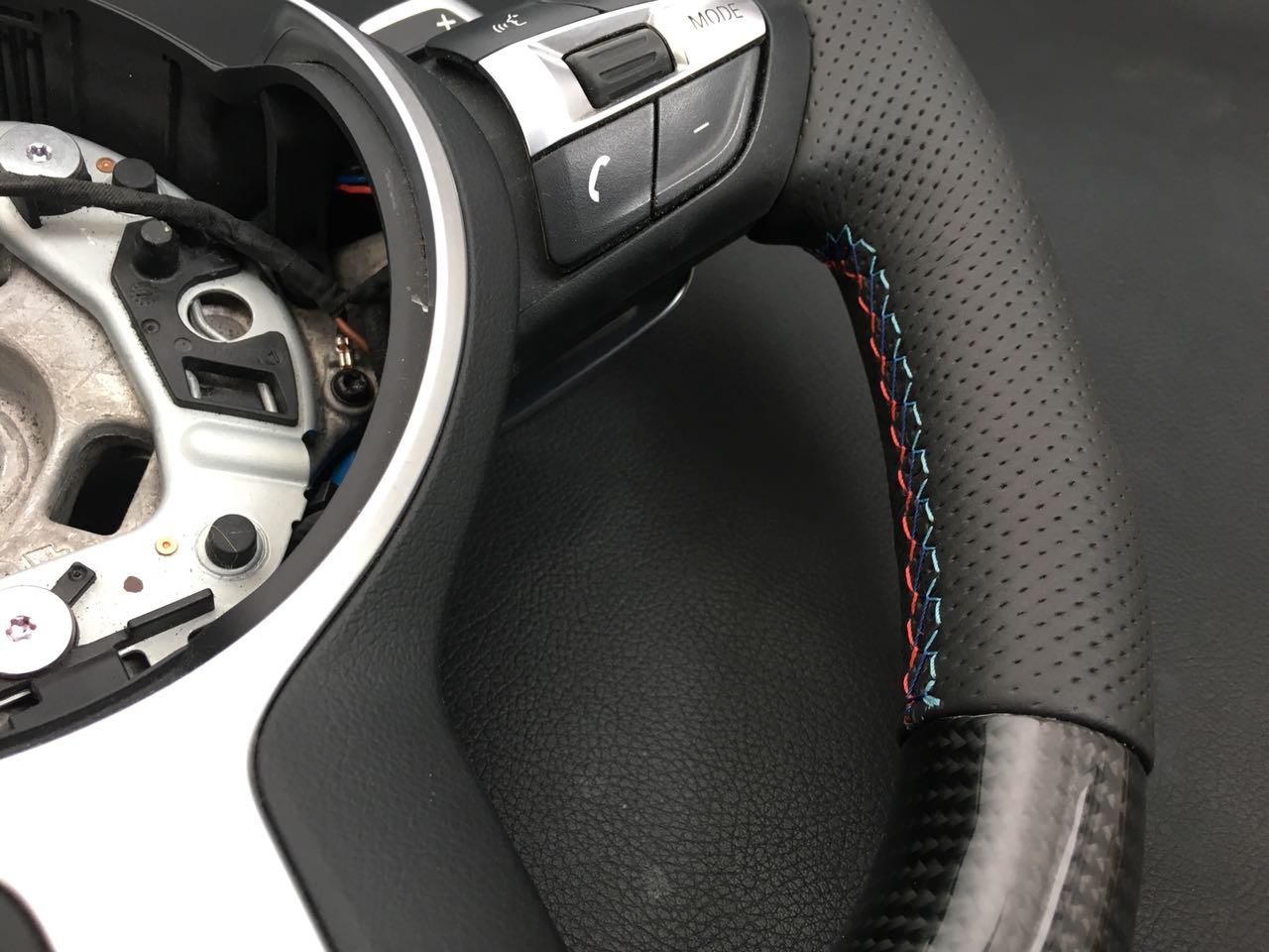 BMW F30 F31 F15 F16 Steering Wheel Carbon Leather M style