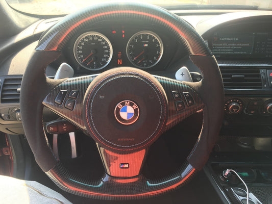 BMW M6 E63 M5 E60 Steering Wheel Carbon Alcantara