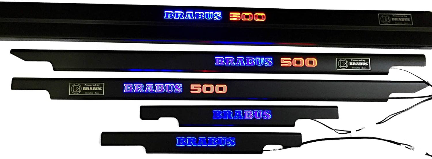 Brabus 500 LED Illuminated Door Sills 4 or 5 pcs for Mercedes-Benz G-Class W463