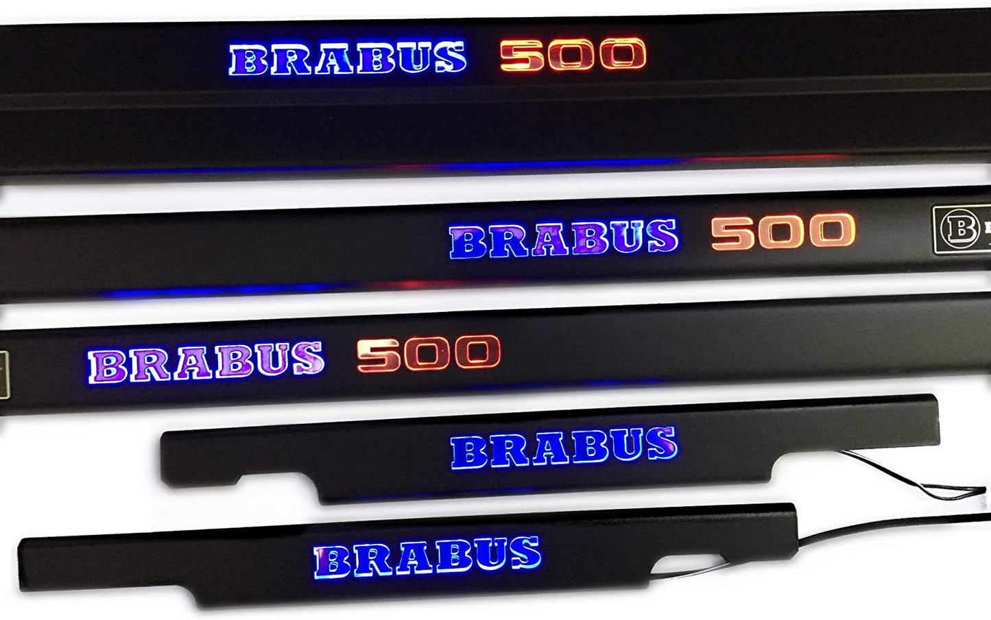 Brabus 500 LED Illuminated Door Sills 4 or 5 pcs for Mercedes-Benz G-Class W463