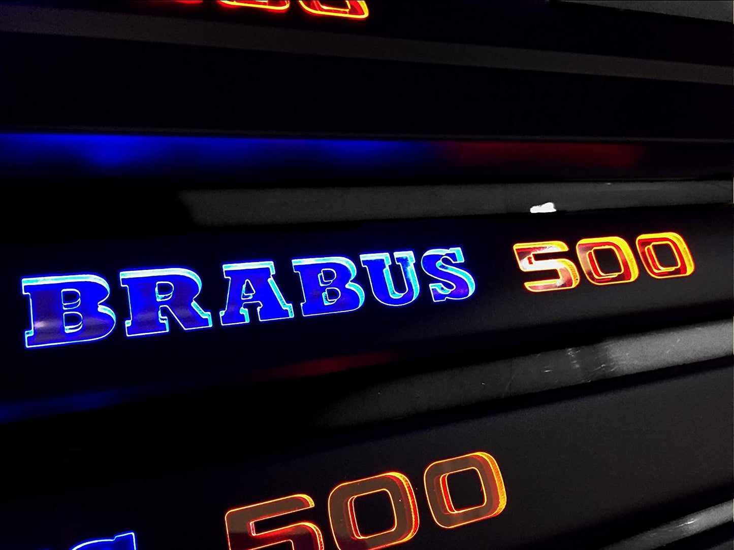 Brabus 500 LED Illuminated Door Sills 4 or 5 pcs for Mercedes-Benz G-Class W463