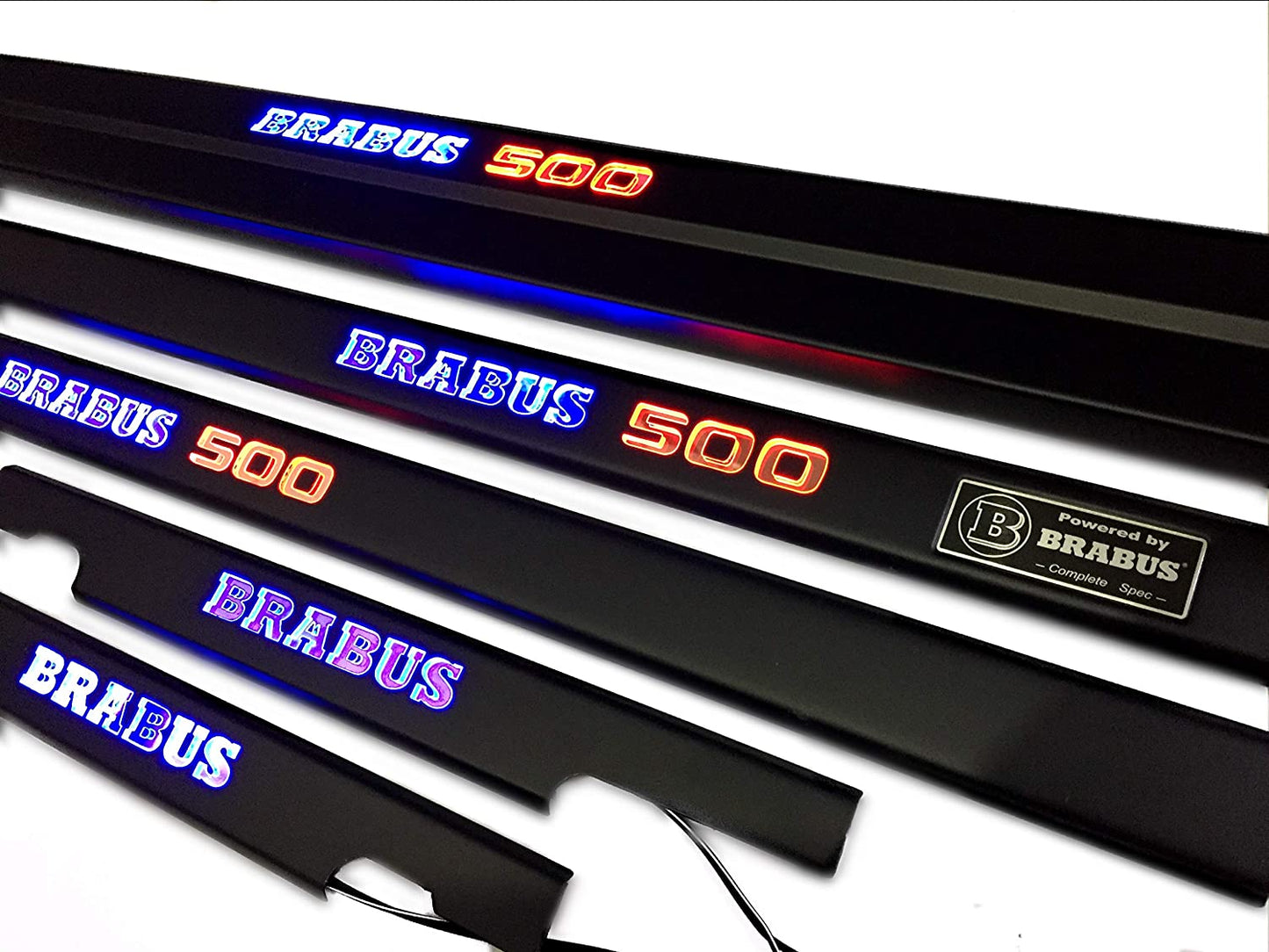 Brabus 500 LED Illuminated Door Sills 4 or 5 pcs for Mercedes-Benz G-Class W463